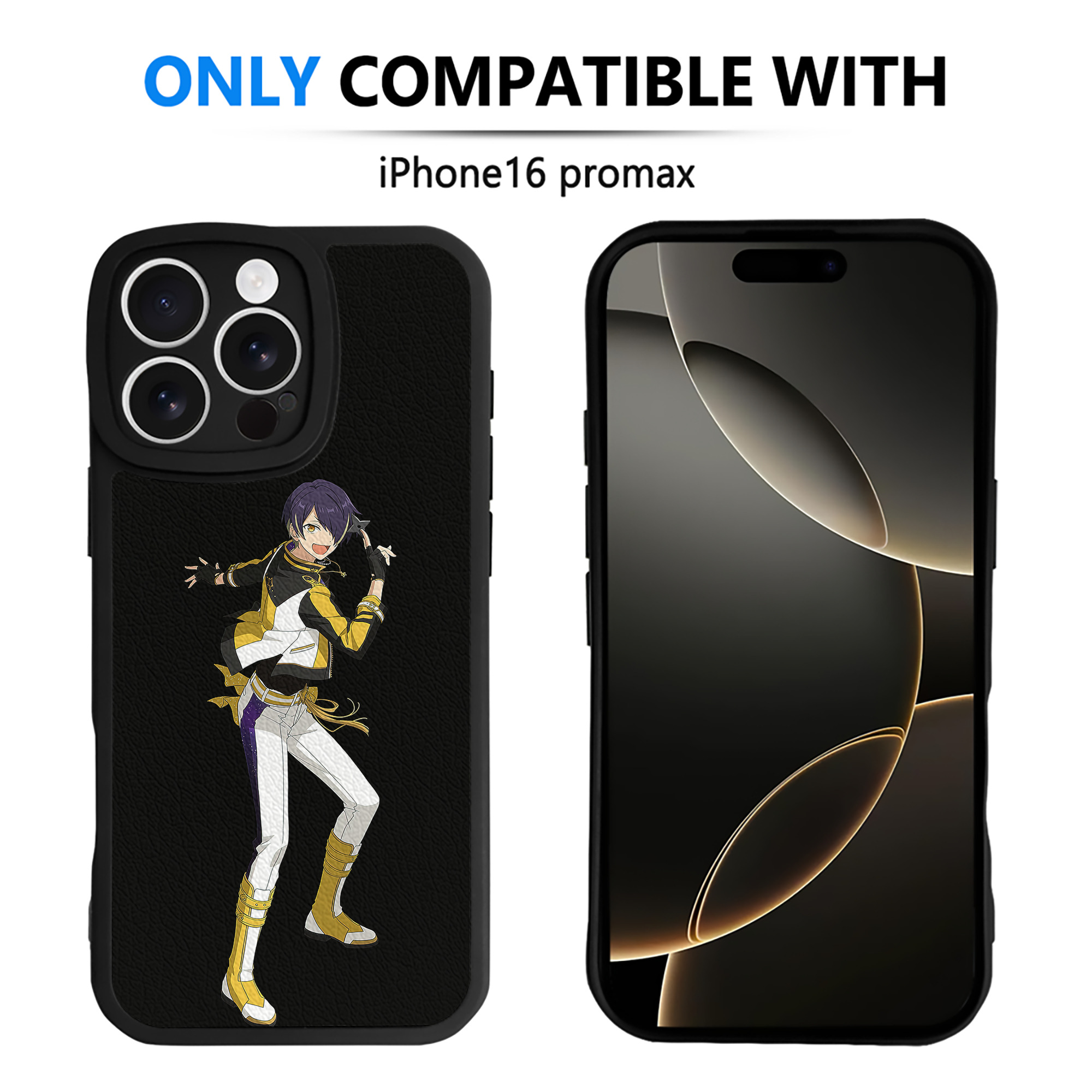 （画像用） あんさんぶるスターズ! Ensemble Stars 【iPhone 16シリーズ対応】シリコンスマホケース（レザー調） 材質：シリコン